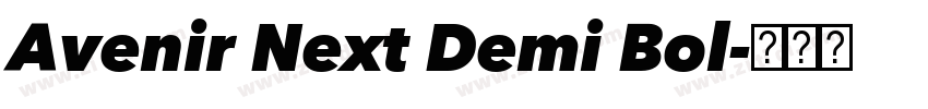 Avenir Next Demi Bol字体转换